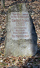 Gedenkstein für Landrat Carl von Hagen im Landratsberg